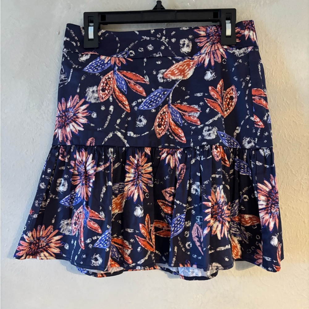 Cory Lynn Calter Floral Navy Skirt‎